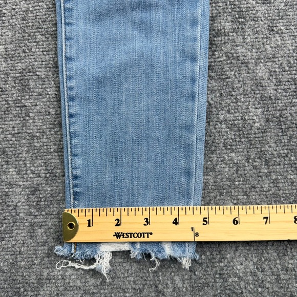 Levis Jeans Womens 2‎ Medium 26x30 (Fit 26x27) 721 High Rise Skinny Distressed - Picture 15 of 16